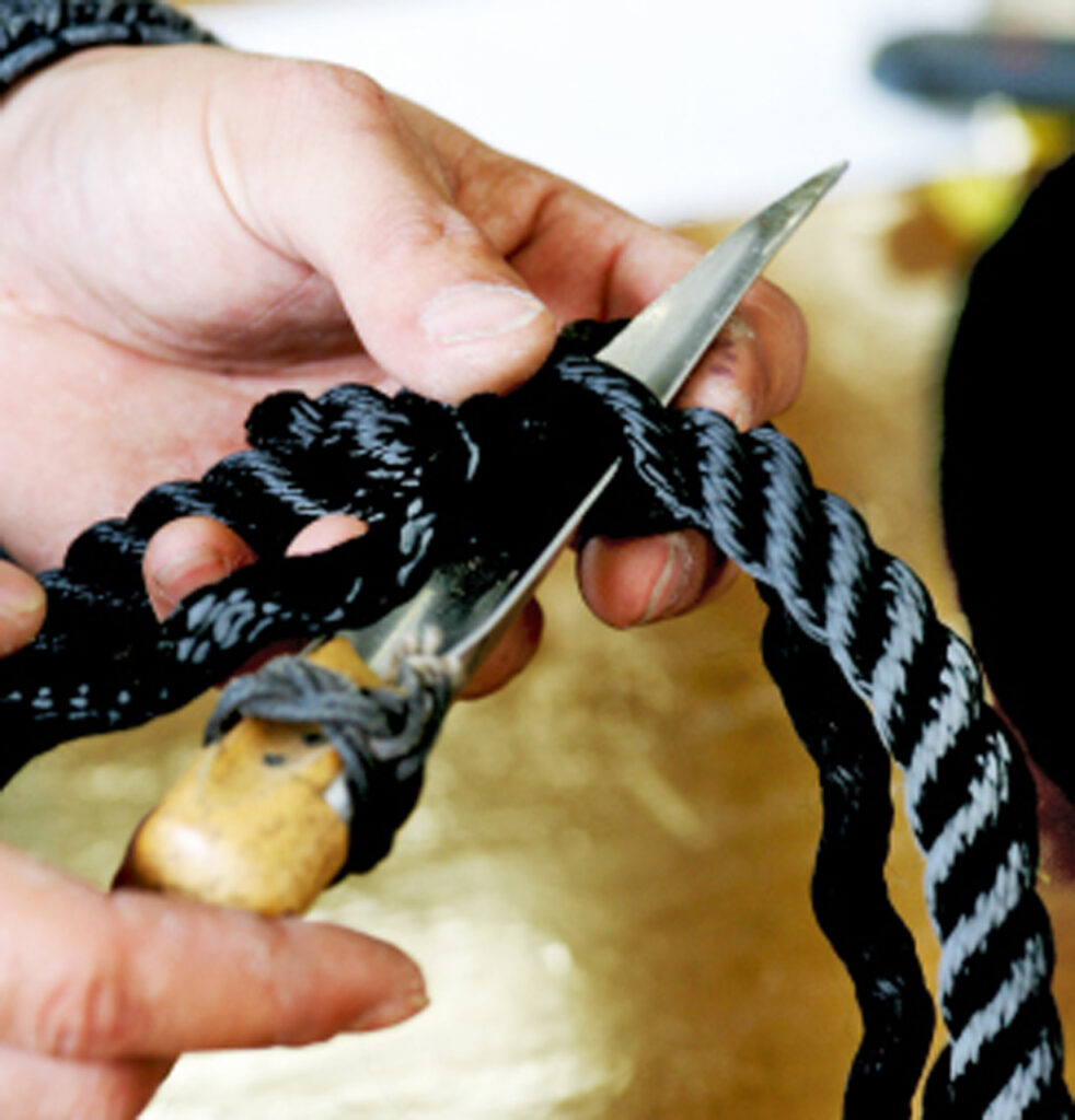 gabier n rigs epissure corde manuelle